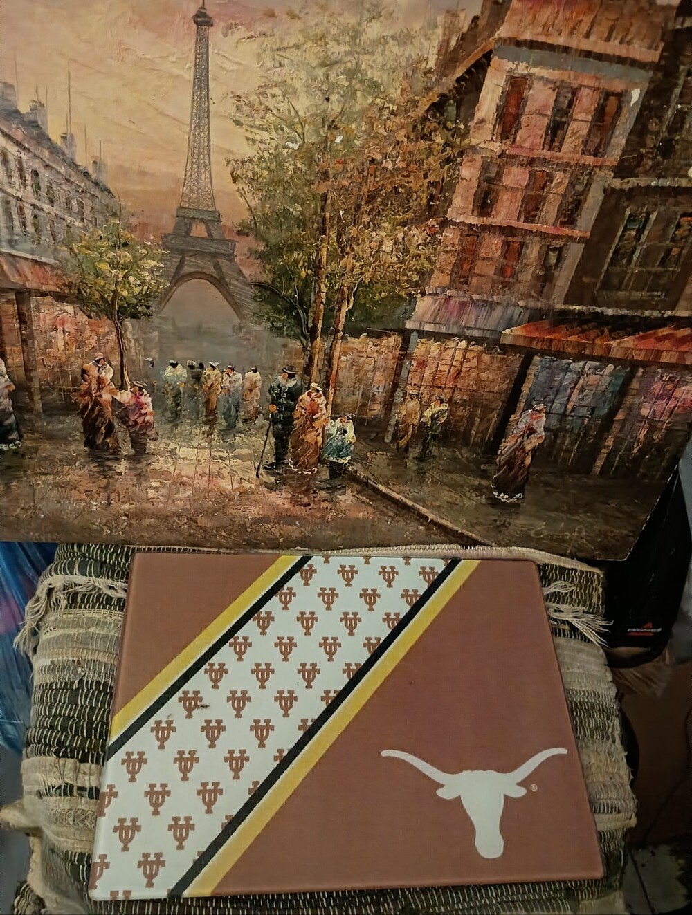 University of Texas Longhorns Colors Decor Glass Cutting ✂️ Board 🏈 Gift. 🎁